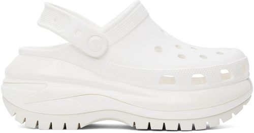 Crocs White Mega Crush Clogs