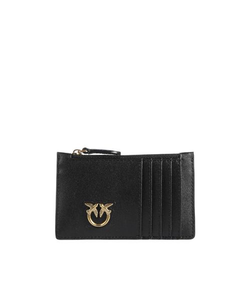 Pinko Logo Plaque Zipped Purse