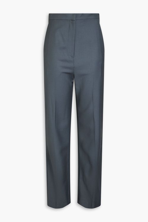 Maia wool-twill straight-leg pants