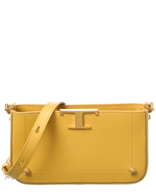 토즈 여성 TOD’s Logo Leather Pouch