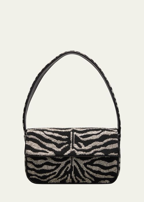 Tommy Two-Tone Beaded Shoulder Bag