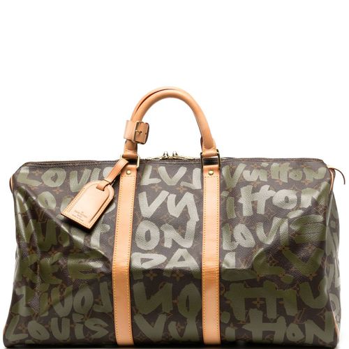 Louis Vuitton 2001 Pre-owned Monogram Graffiti Keepall 50 Travel Bag - Brown