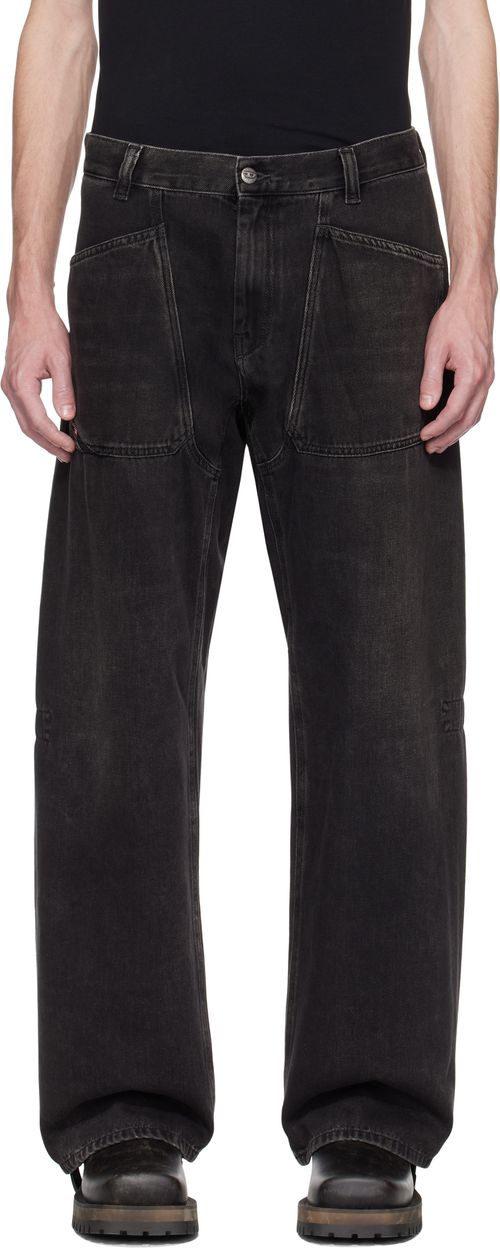 Diesel Black Relaxed D-Zeta 09j96 Jeans