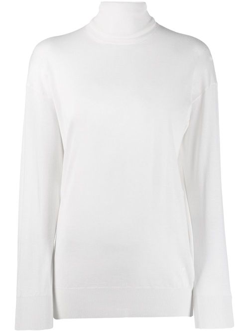 Turtleneck jumper - White