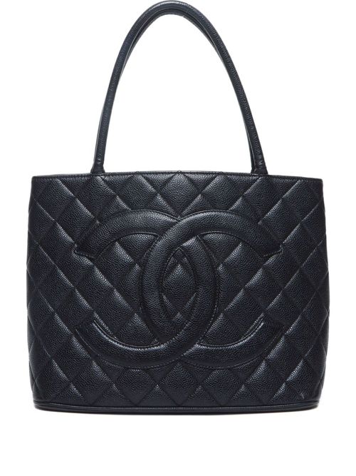 CHANEL Pre-Owned 2000-2001 Medallion tote bag - Black