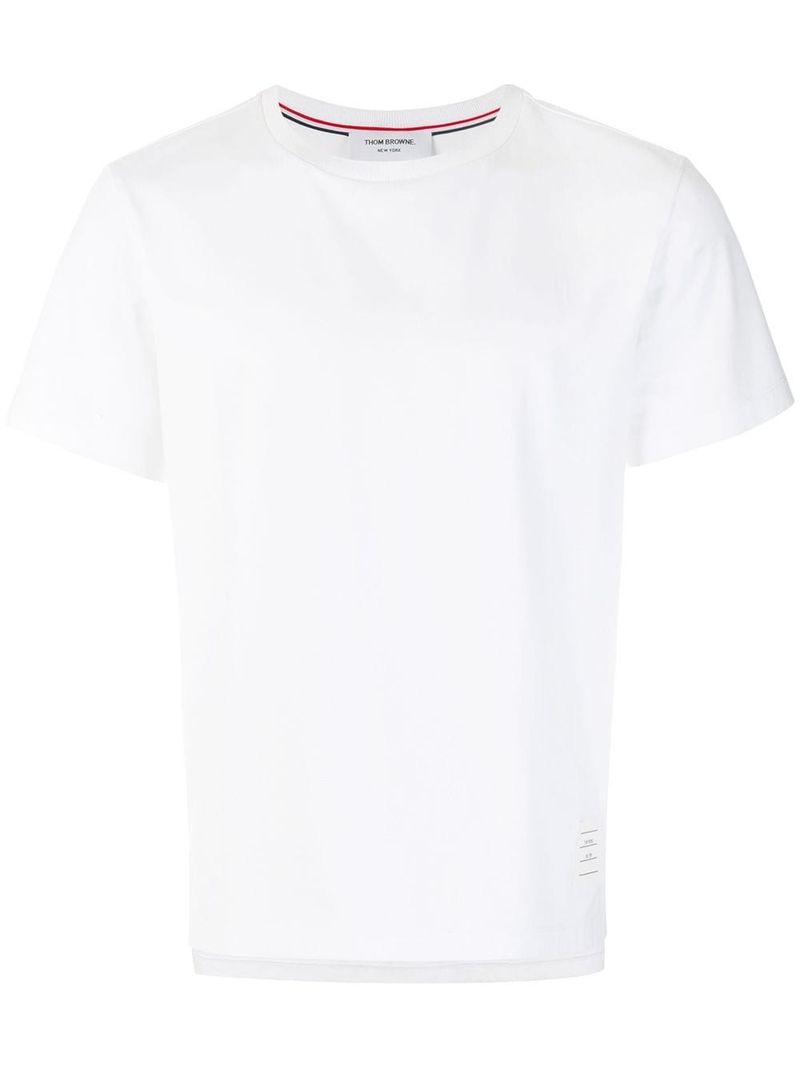 톰브라운 남성 Jersey Relaxed Side Slit Tee