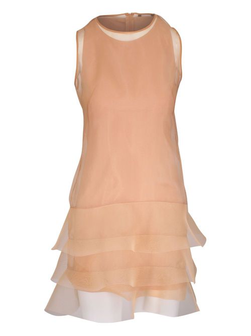Hatband Waves dress - Neutrals