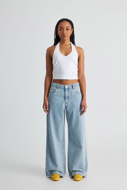 High Rise Baggy Jean - 90s blue