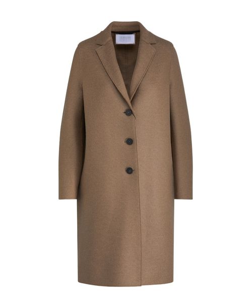Single-breasted wool coat