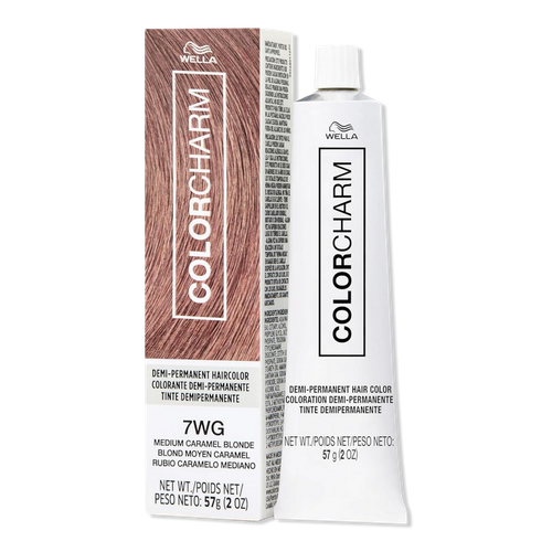 Colorcharm Demi-Permanent Cream Hair Color - 7WG Medium Caramel Blonde