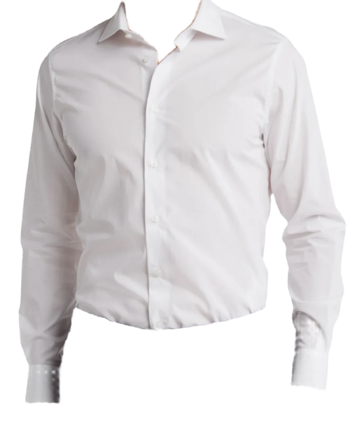 By Roberto Cavalli Mens Comfort Fit White Dress Shirt