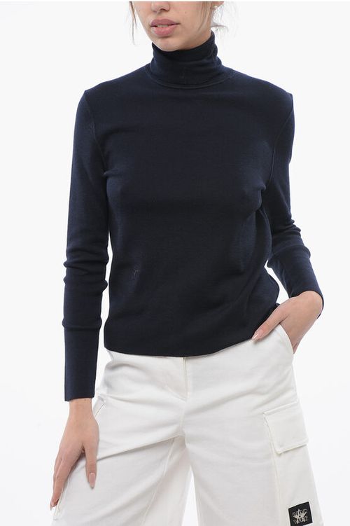 Turtleneck Cashmere and Silk Sweater