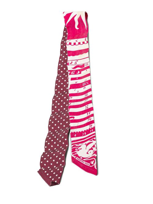 Hermès Pre-Owned 20th Century Astrologie A Pois Silk Twilly Scarf scarves - Red