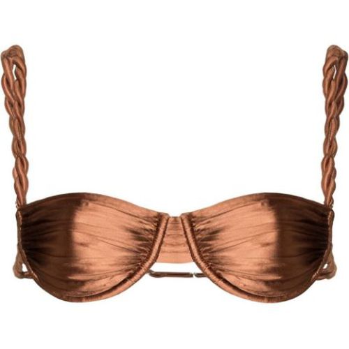Isa Boulder 로프 스트랩 비키니 탑 SS22S8 chocolate