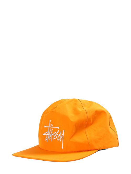 Logo-embroidered cap - Orange