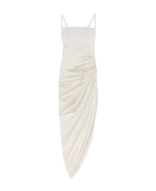 Long Asymmetric Lingerie Dress