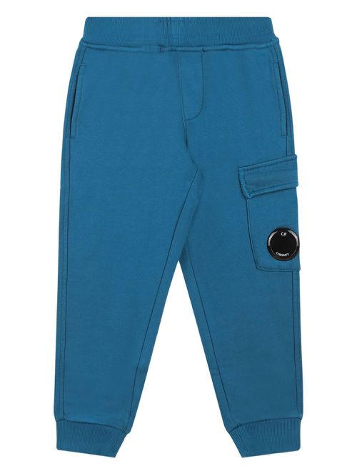 C.P. Company Kids Lens-detail sweatpants - Blue
