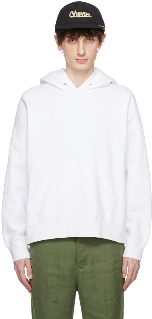 Visvim White Ultimate Jumbo SB Hoodie