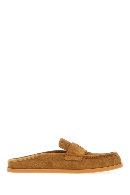 Camel Suede Slippers