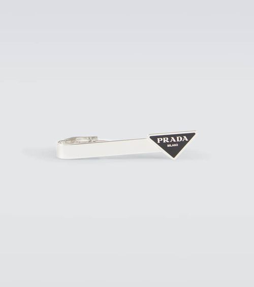 Logo sterling silver tie clip