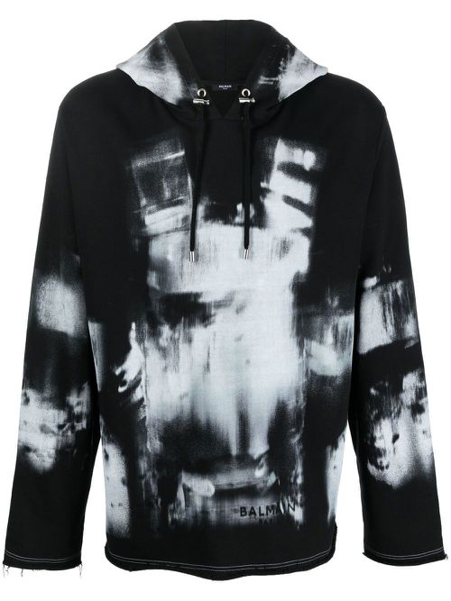 Graphic X-ray print hoodie - Black