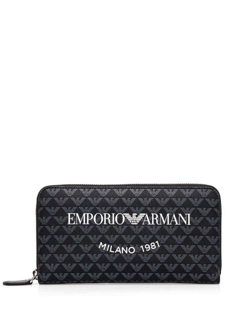 Monogram wallet - Black