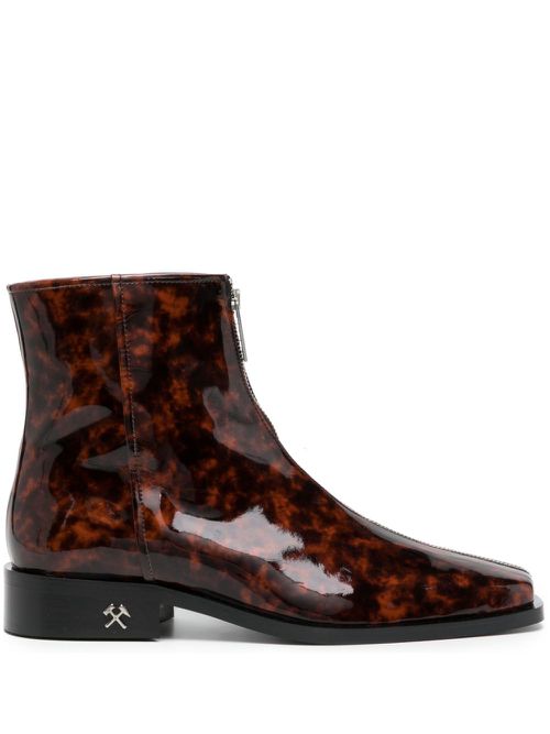 Adem tortoiseshell ankle boots - Brown