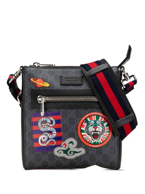Gucci Pre-Owned 2015-present GG Supreme Night Courrier crossbody bag - Black