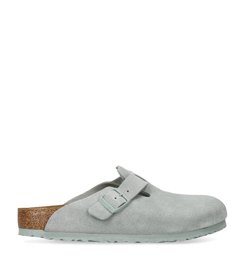 Suede Boston Clogs