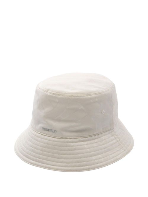 2000s embossed bucket hat - Neutrals
