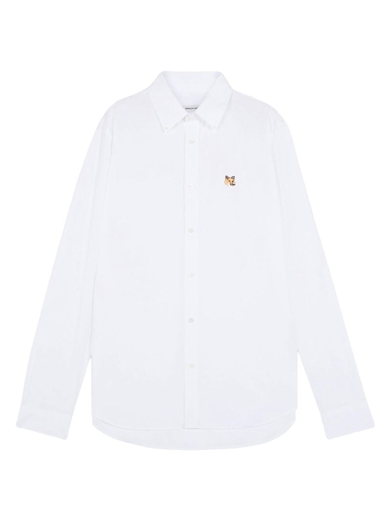 메종키츠네 남성 Mini Fox Head Classic Oxford Shirt