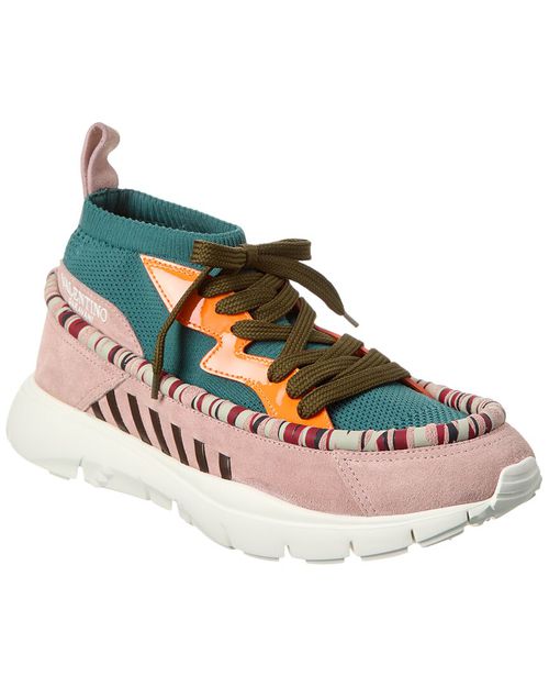Knit & Suede Sneaker