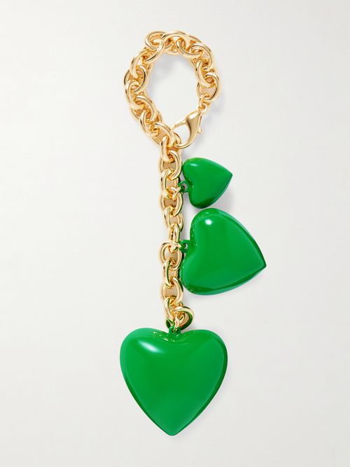 The Happy Gold-tone And Enamel Bag Charm
