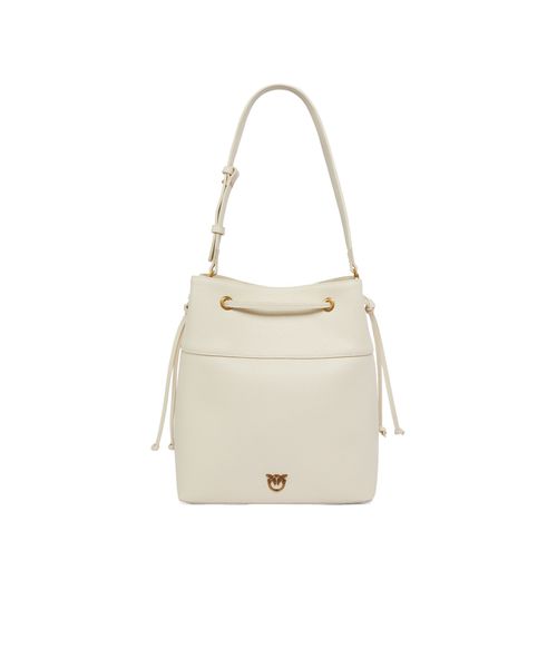 Pinko Forever Logo Plaque Bucket Bag