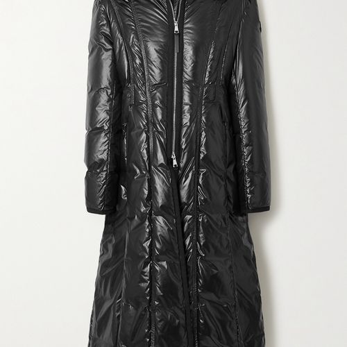 몽클레어 여성 + 2 Moncler 1952 Liz 퀼팅 글로스 쉘 다운 코트 - 블랙 - 0