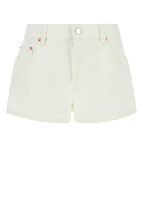 White Denim Shorts