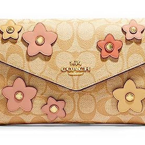 COACH®  Envelope Clutch Crossbody In Signature Canvas With Floral