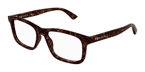 Alexander McQueen AM0486O 007 Men's Eyeglasses Size 57 - Blue Light Block Available