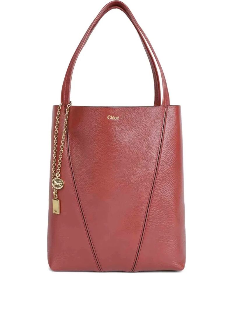 끌로에 여성 Chloé Spin Tote Bag In Grained Leather