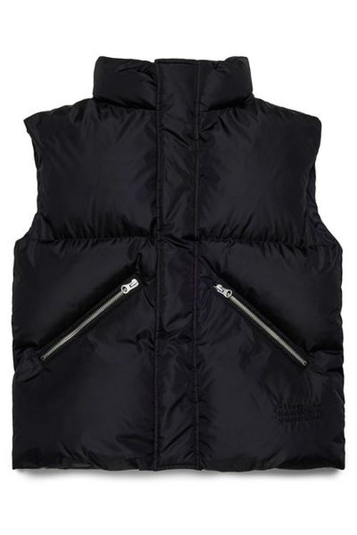 MM6 Maison Margiela Kids Numeric Logo Embroidered Padded Vest
