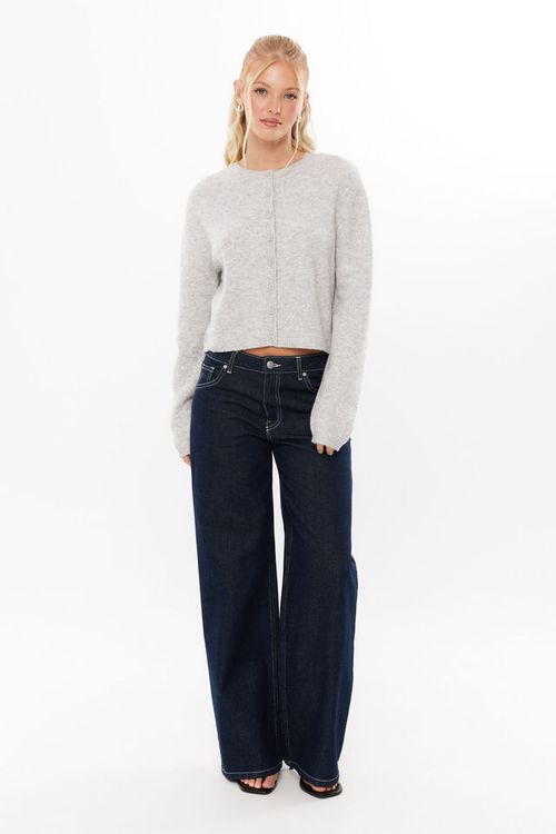 Brydie Button Through Cardigan & Low Rise Baggy Jean Bundle