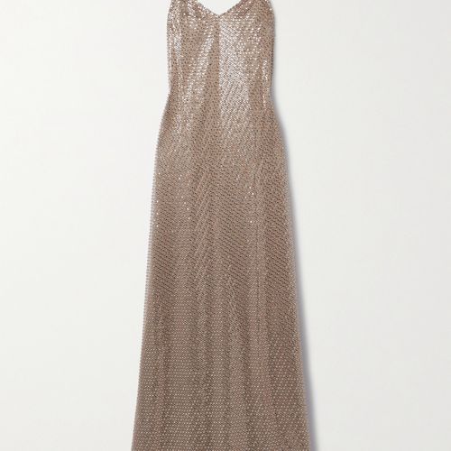 Ralph Lauren Collection Reymond Embellished Tulle Gown - Women - Sand Dresses - M