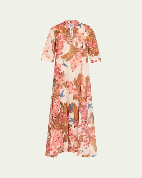 Rachel Printed Coverup Maxi Dress
