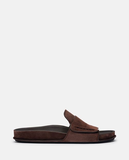 Brown Slip On Sandals