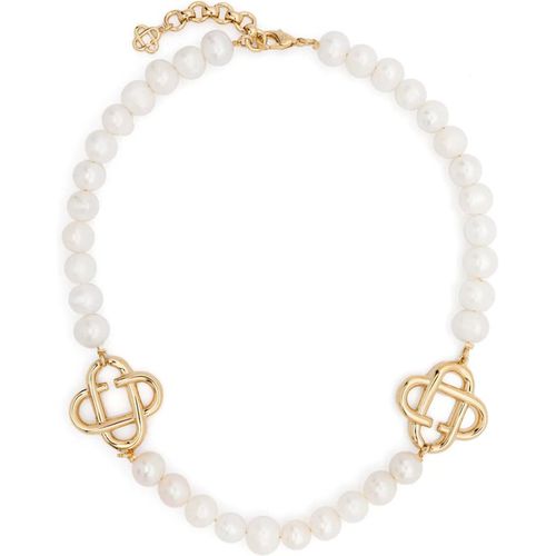 Casablanca Necklace With Logo And Pearl