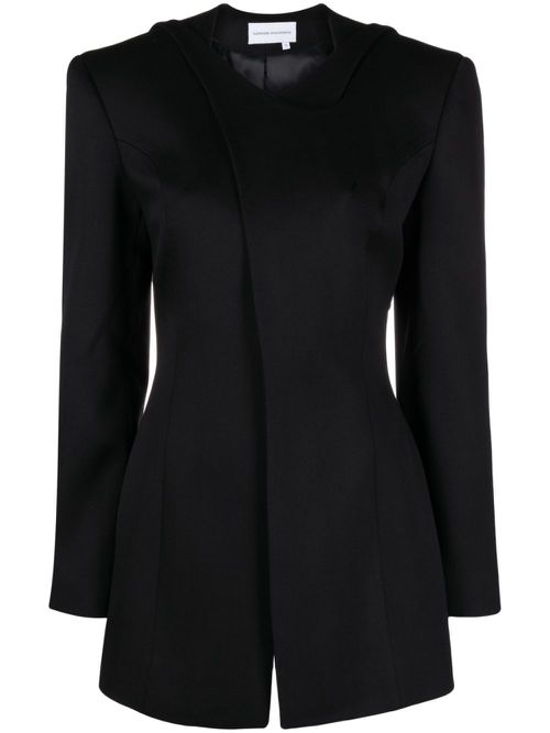Wool wrap blazer - Black