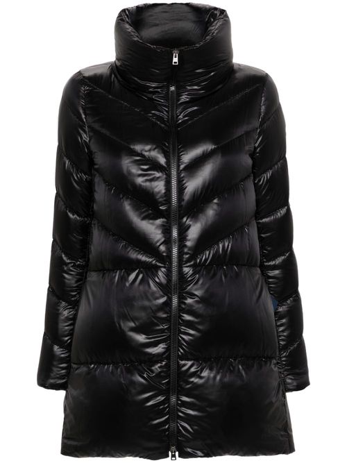Padded quilted coat - Black