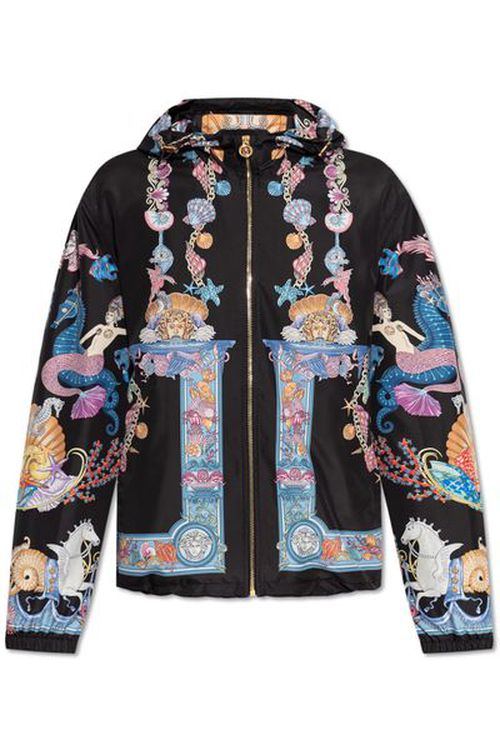 Versace Zip-Up Hooded Jacket