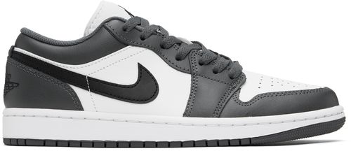 Nike Jordan Gray & White Air Jordan 1 Low Sneakers