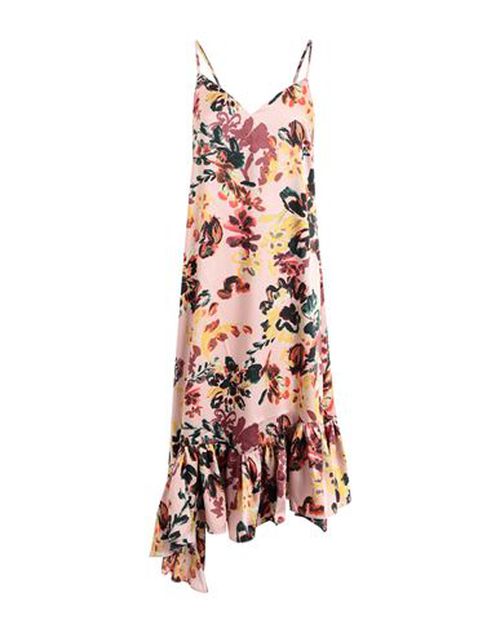 Topshop Woman Midi dress Light brown Size 10 Polyester